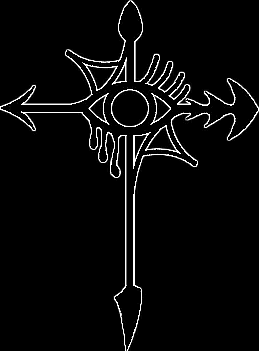 Outline of eye motif